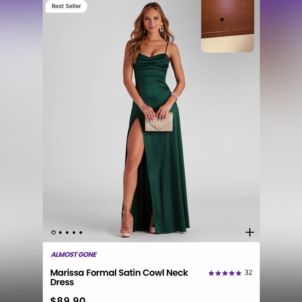 NWT Windsor dark green prom/formal dress